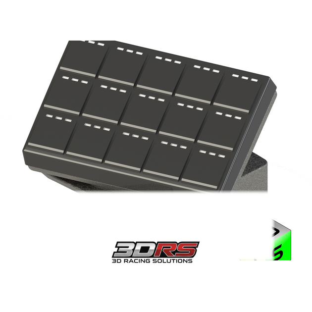 8/15 Button Keypad Holder - Mitsubishi Lancer Evolution (7/8/9) [MoTec, RaceGrade, Haltech, CAN keypad] by 3D Racing Solutions