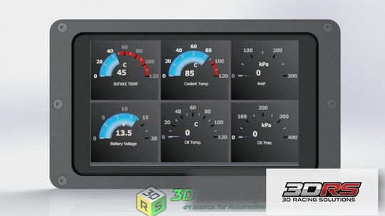 Powertune Digital Display 5/7" Inch Universal Flush Mount Bezel by 3D Racing Solutions