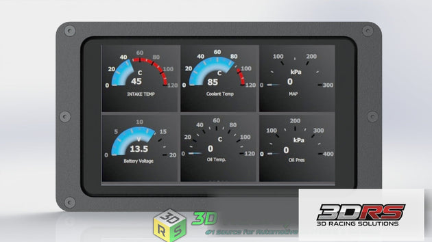 Powertune Digital Display 5/7" Inch Universal Flush Mount Bezel by 3D Racing Solutions