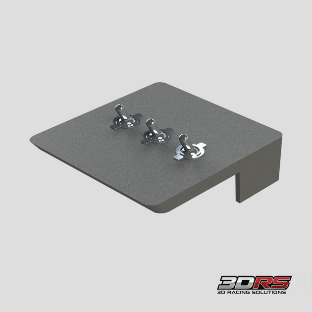 Triple Toggle Switch Panel - Mitsubishi Lancer Evolution (7/8/9) [Includes Toggle Switches] by 3D Racing Solutions